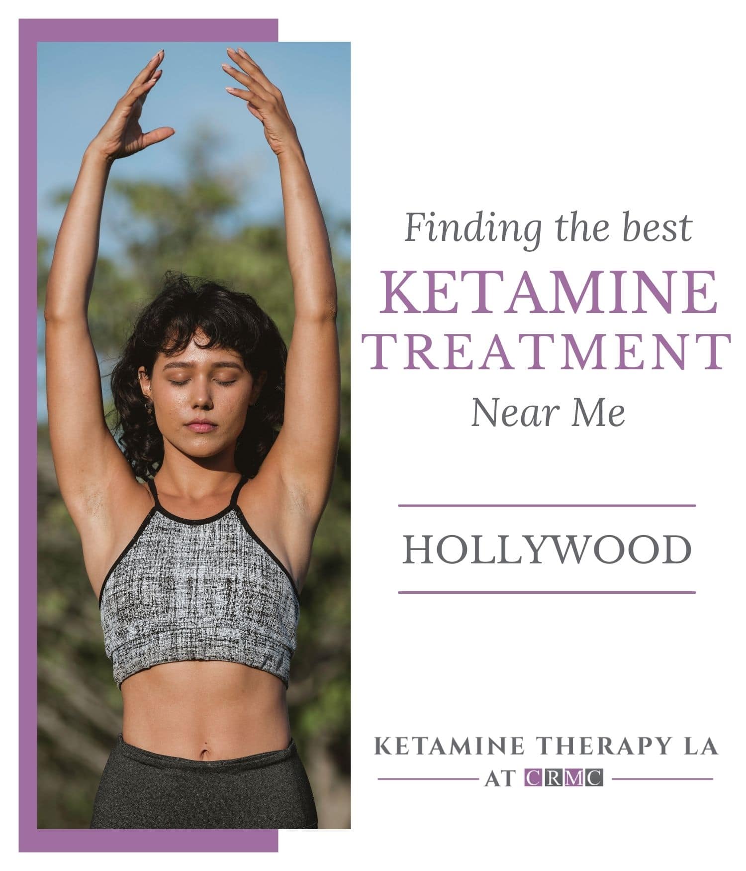 Woman looking content after Ketamine treatment.